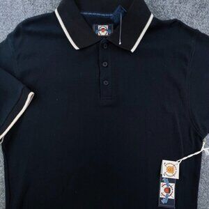 NWT Golf Linx 18 Golf Black Casual Polo Shirt Adult Men's Large Short Sleeve